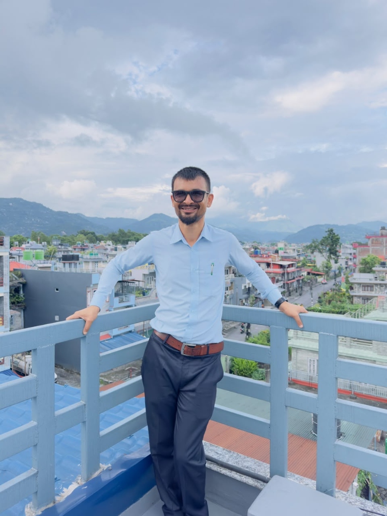 Rooftop City & Hillside Panorama